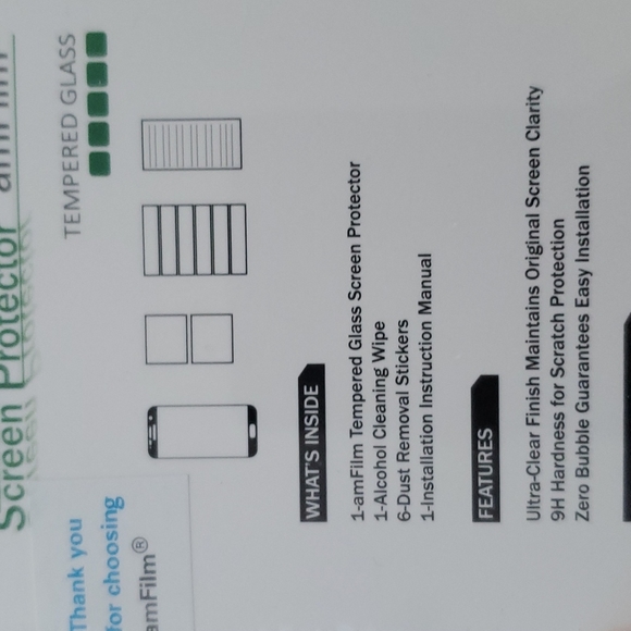 NEW Screen Protecor amFilm & SuperShieldz Galaxy S7 (black) Tempered Glass - Picture 11 of 11